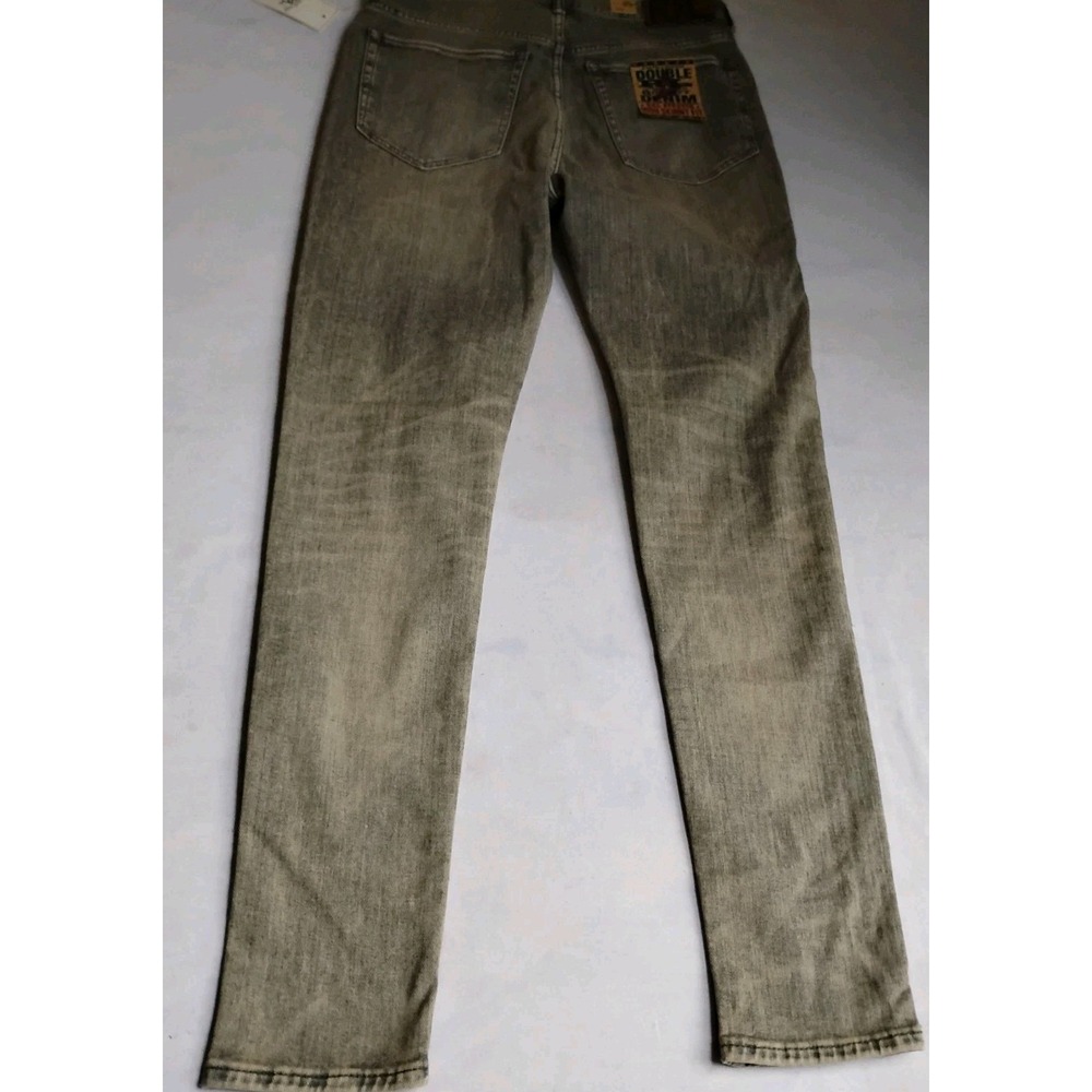 RRL‎ Ralph Lauren Jeans 28 Womens Skinny Stretch Fit Slim Grey Classic New - Picture 3 of 16